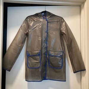 Translucent Grey Raincoat